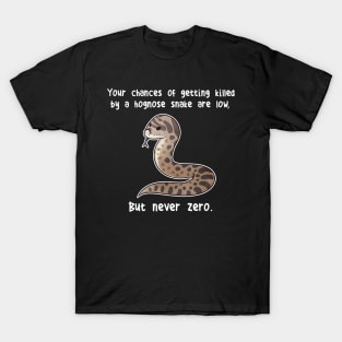 Hognose Snake Never Zero T-Shirt
